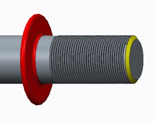 Cold Head Collar with Threads and Chamfer
